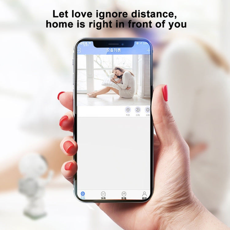 Difang DF- Y006 720P Intelligent Robot Wireless Camera HD Night Vision Wifi Network Phone Remote Home Monitor(Black)