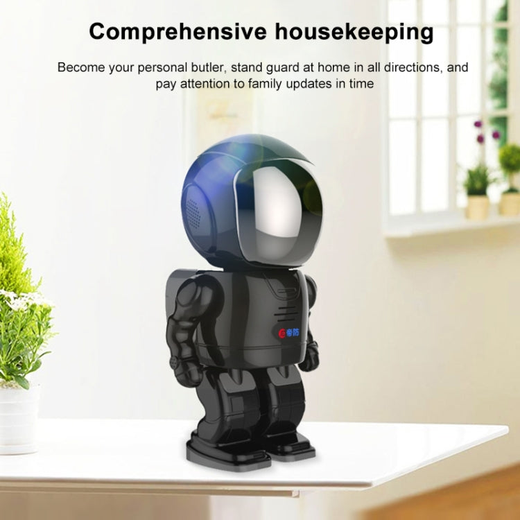 Difang DF- Y006 720P Intelligent Robot Wireless Camera HD Night Vision Wifi Network Phone Remote Home Monitor(Black)