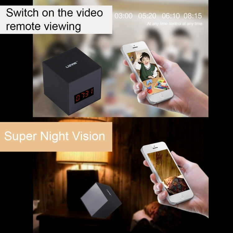 Smart Clock Camera HD 720P 1.0MP WiFi Camera / Security Camera, Support IR Night Vision & Clock & TF Card