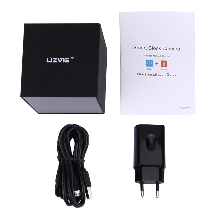 Smart Clock Camera HD 720P 1.0MP WiFi Camera / Security Camera, Support IR Night Vision & Clock & TF Card