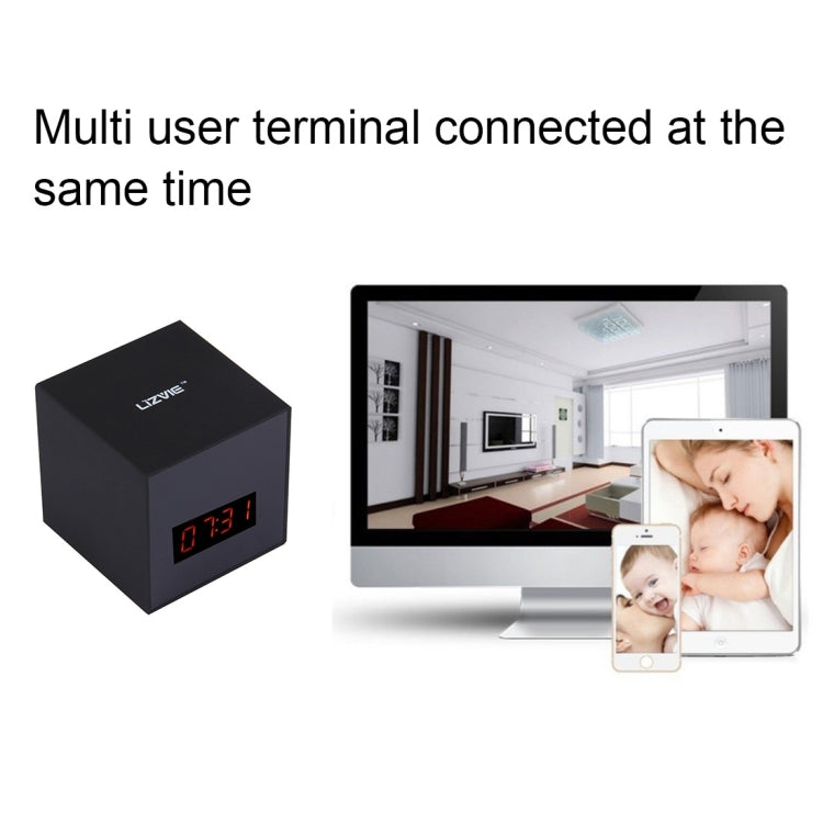 Smart Clock Camera HD 720P 1.0MP WiFi Camera / Security Camera, Support IR Night Vision & Clock & TF Card