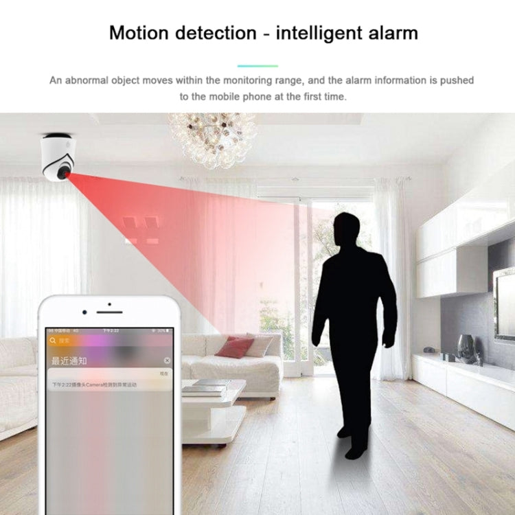 Y10C Smart 1080P 2.0MP Security WiFi Video Camera, Support Monitor Detection & IR Night Vision & TF Card(White)