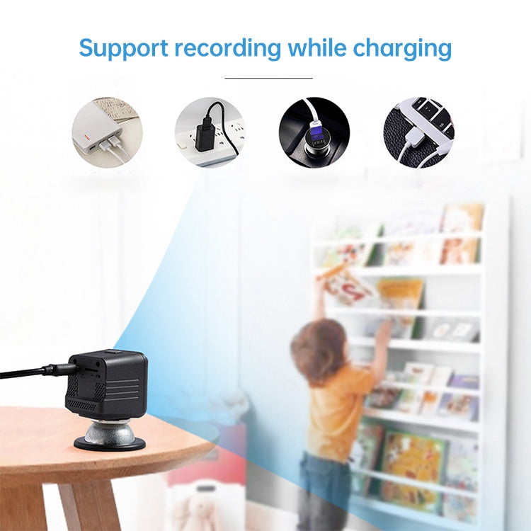 A1081 720P P2P IP Camera / Wireless WiFi remote monitoring  Mini DV Camera, with IR Night Vision & Built-in Magnet Function & Mobile Phone Remote Control(Black)