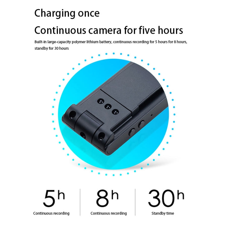 C9 1920*1080P Portable HD Camera  Recording Pen, with 128G Card Slot & Two-way Camera Selection & IR Night Vision(Black)