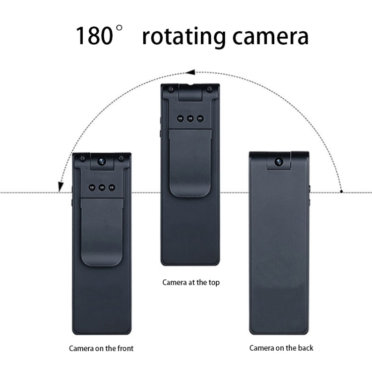 C9 1920*1080P Portable HD Camera  Recording Pen, with 128G Card Slot & Two-way Camera Selection & IR Night Vision(Black)