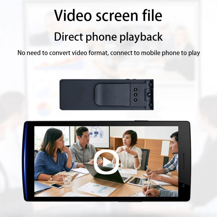 C9 1920*1080P Portable HD Camera  Recording Pen, with 128G Card Slot & Two-way Camera Selection & IR Night Vision(Black)