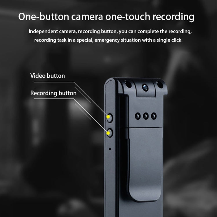 C9 1920*1080P Portable HD Camera  Recording Pen, with 128G Card Slot & Two-way Camera Selection & IR Night Vision(Black)