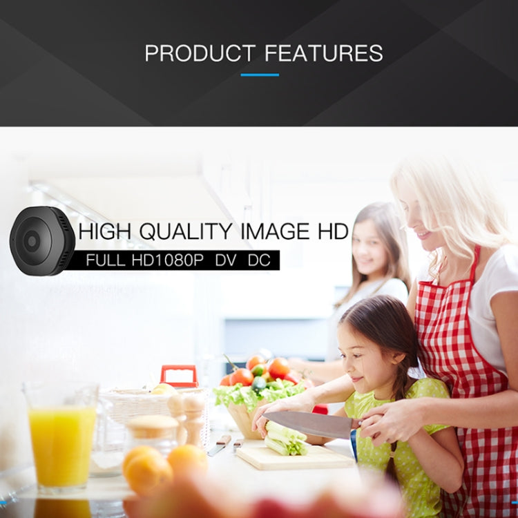 H6 HD1080P P2P Wearable Mini DV Camera, with IR Night Vision & Imported High-Definition Lens(Black)