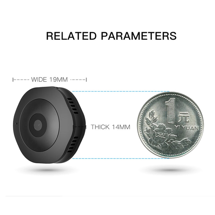 H6 HD1080P P2P Wearable Mini DV Camera, with IR Night Vision & Imported High-Definition Lens(Black)