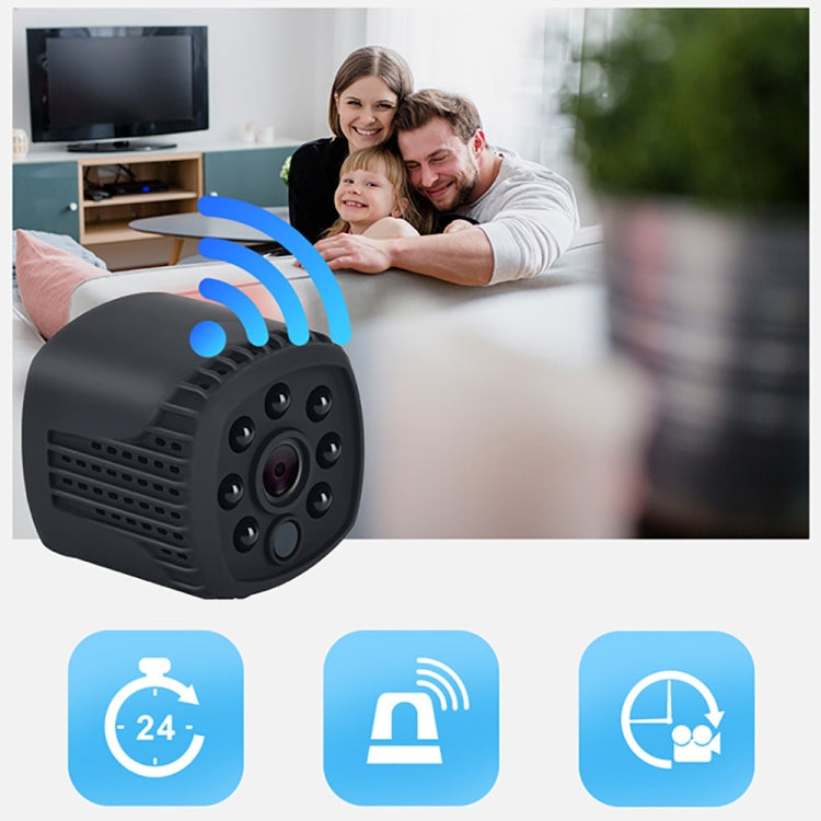 Q12 Mini 1080P HD WiFi IP Camera, Support Infrared Night Vision & Motion Detection & TF Card (128GB Max)(Black)
