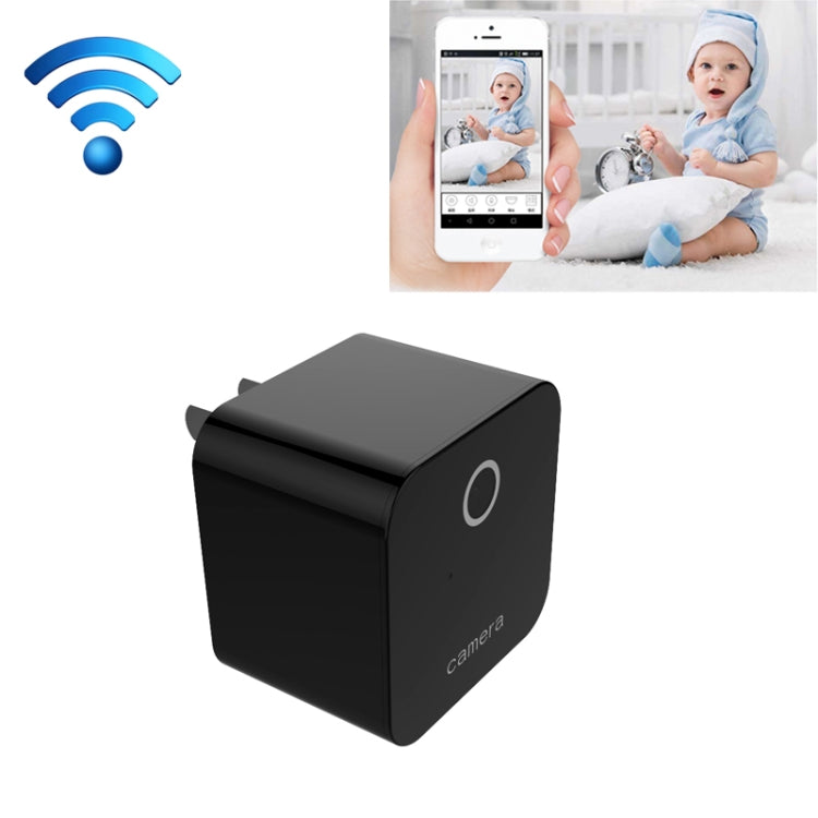 S6 Smart Home Monitor, Built-in Microphone, Supports WIFI &155 degree Wide-angle Lens & TF Card & USB & Plug