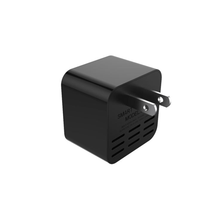 S6 Smart Home Monitor, Built-in Microphone, Supports WIFI &155 degree Wide-angle Lens & TF Card & USB & Plug