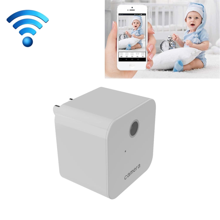 S6 Smart Home Monitor, Built-in Microphone, Supports WIFI &155 degree Wide-angle Lens & TF Card & USB & Plug