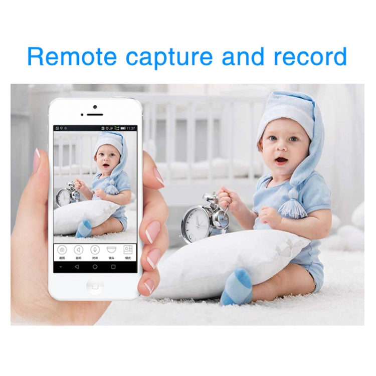 S6 Smart Home Monitor, Built-in Microphone, Supports WIFI &155 degree Wide-angle Lens & TF Card & USB & Plug