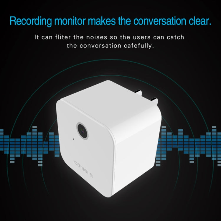 S6 Smart Home Monitor, Built-in Microphone, Supports WIFI &155 degree Wide-angle Lens & TF Card & USB & Plug