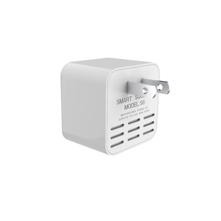 S6 Smart Home Monitor, Built-in Microphone, Supports WIFI &155 degree Wide-angle Lens & TF Card & USB & Plug