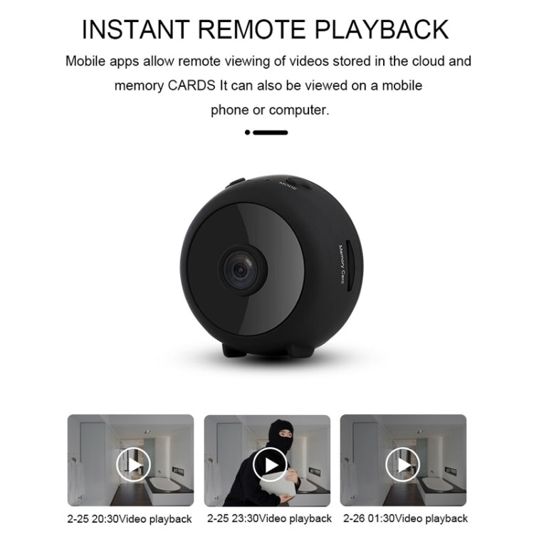 A11 HD 1920 x 1080P IP Camera Wireless WiFi Smart Security Camera, Support TF Card, USB, 150 Degree Wide Angle