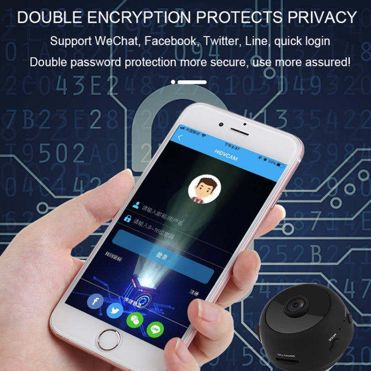 A11 HD 1920 x 1080P IP Camera Wireless WiFi Smart Security Camera, Support TF Card, USB, 150 Degree Wide Angle