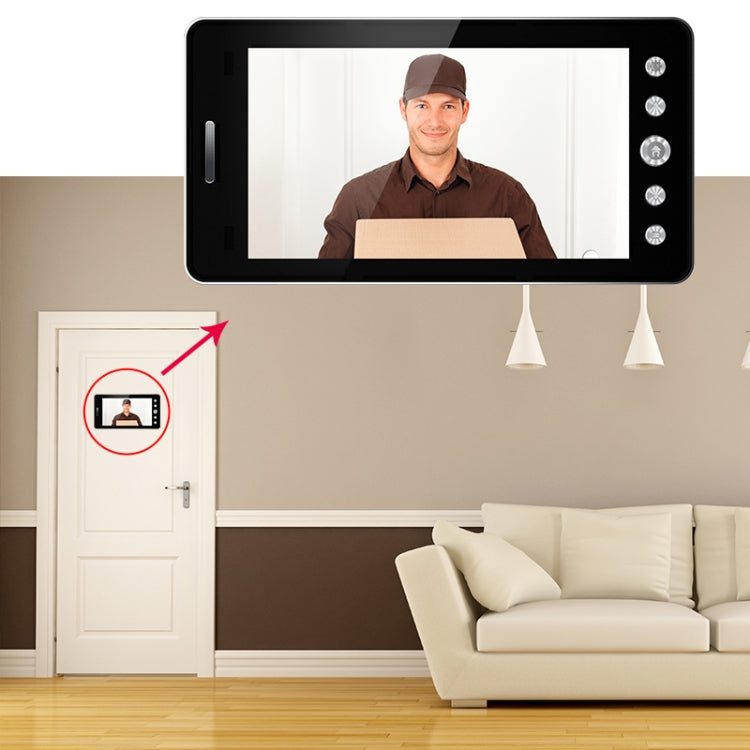 TS-MTK509 5 inch 1080P Smart Electronic Camera Eye Household Visible Doorbell, Android Version