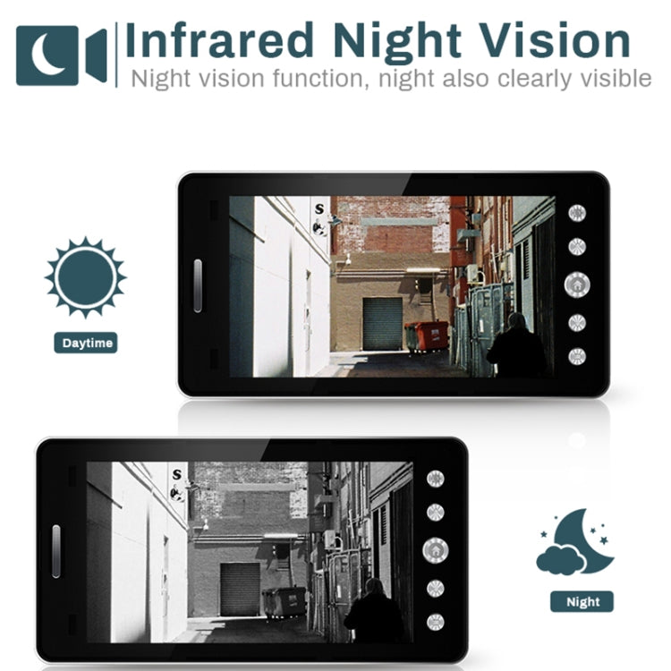 TS-MTK509 5 inch 1080P Smart Electronic Camera Eye Household Visible Doorbell, Android Version