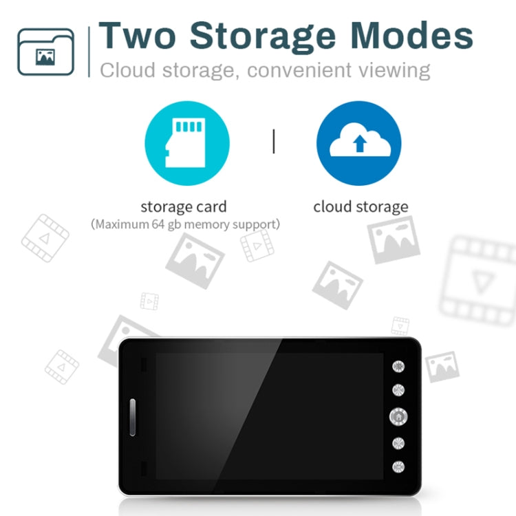 TS-MTK509 5 inch 1080P Smart Electronic Camera Eye Household Visible Doorbell, Android Version