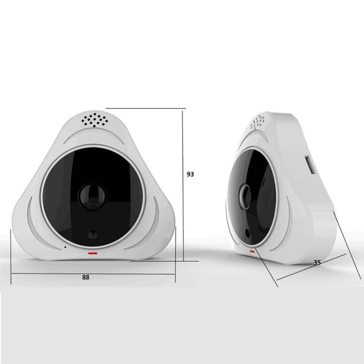 360 Degrees Wireless Panoramic VR Camera 2MP High-definition Home Monitoring Camera without Memory