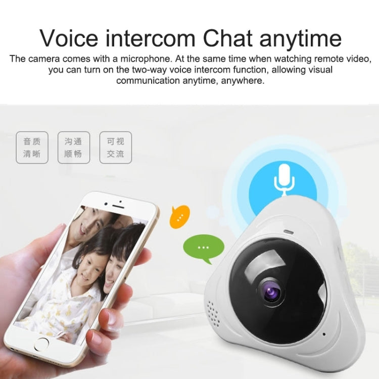 360 Degrees Wireless Panoramic VR Camera 2MP High-definition Home Monitoring Camera without Memory