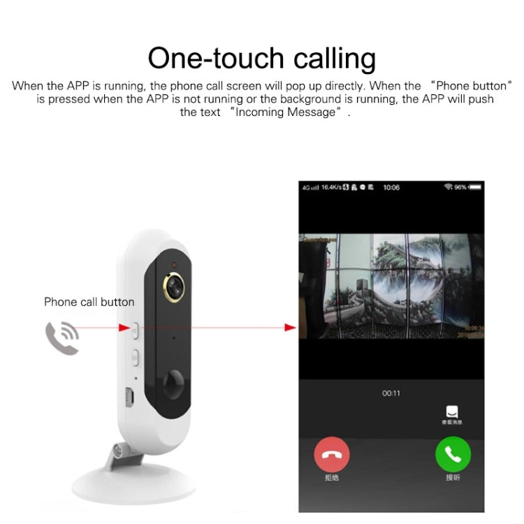 1080P HD Intelligent Unplugged Surveillance Wireless Camera without Memory