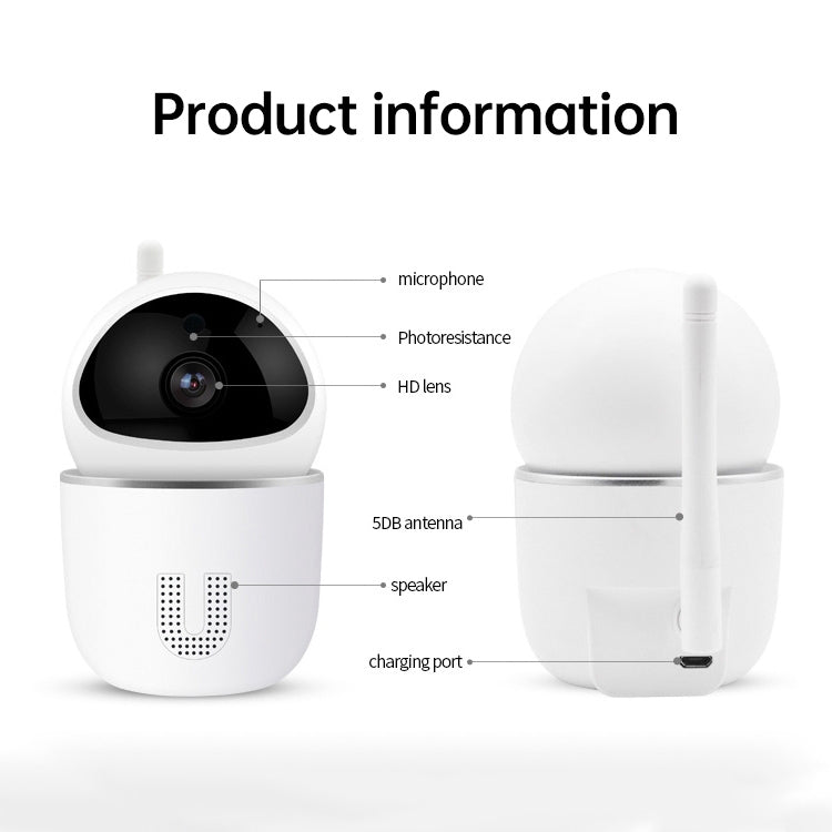 Y11 2 Million Pixels Household Rotatable Wireless WiFi HD Camera, Support Infrared Night Vision & Mobile Phone Remote Monitoring & Motion Detection / Alarm & Two-way Voice & TF Card