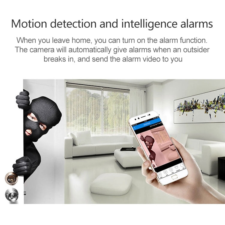 Y11 2 Million Pixels Household Rotatable Wireless WiFi HD Camera, Support Infrared Night Vision & Mobile Phone Remote Monitoring & Motion Detection / Alarm & Two-way Voice & TF Card