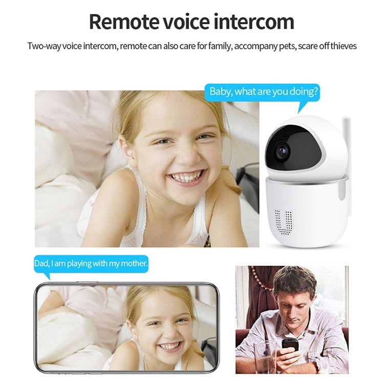 Y11 2 Million Pixels Household Rotatable Wireless WiFi HD Camera, Support Infrared Night Vision & Mobile Phone Remote Monitoring & Motion Detection / Alarm & Two-way Voice & TF Card