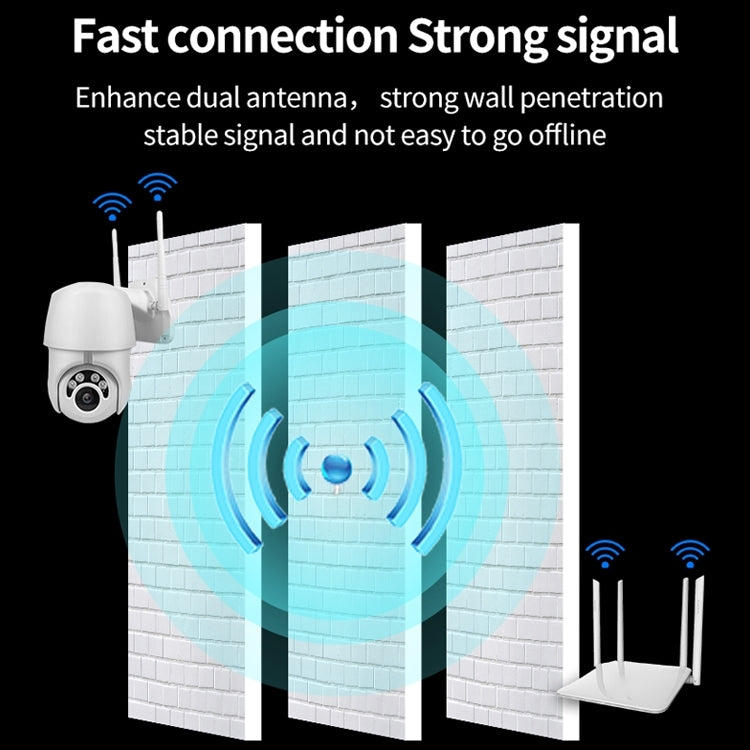 EC76 1080P WiFi IP66 Waterproof IP Camera, Support TF Card / Infrared Night Vision / Motion Detection, EU Plug