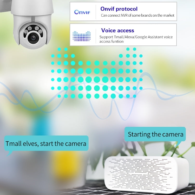 EC76 1080P WiFi IP66 Waterproof IP Camera, Support TF Card / Infrared Night Vision / Motion Detection, EU Plug