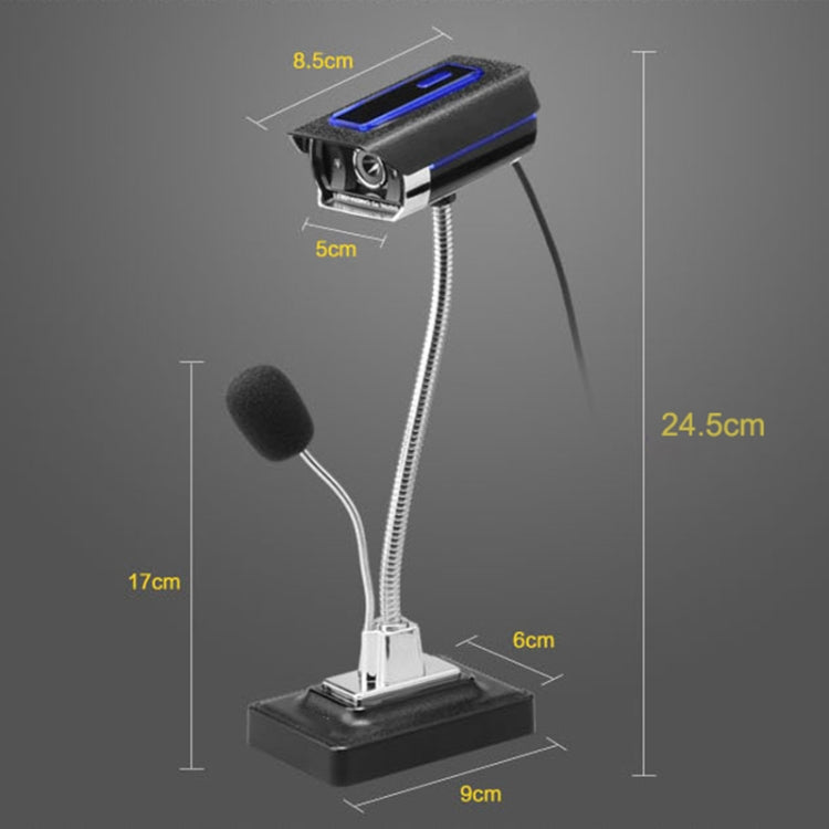 ASHU F11 HD Computer USB WebCam with Microphone & Bi-colour Light