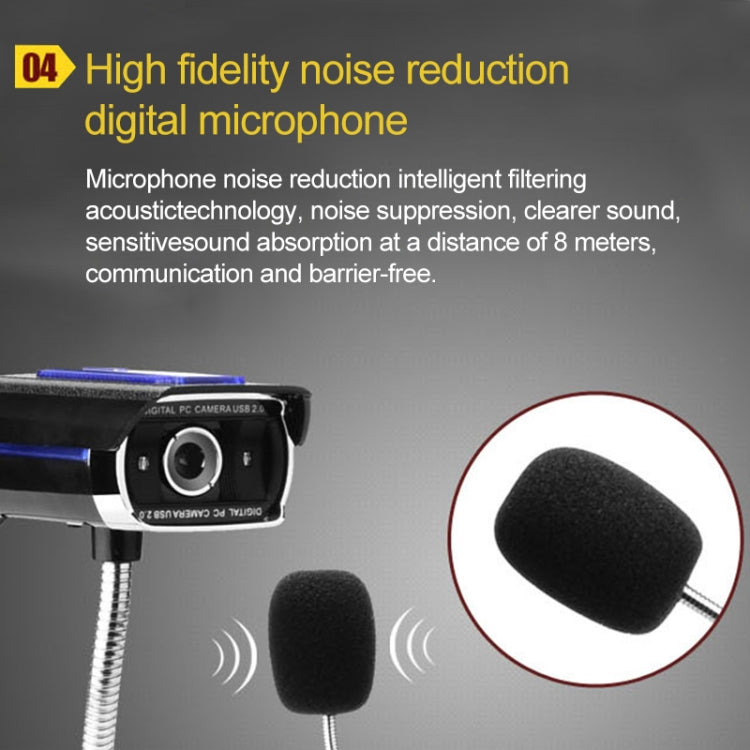 ASHU F11 HD Computer USB WebCam with Microphone & Bi-colour Light