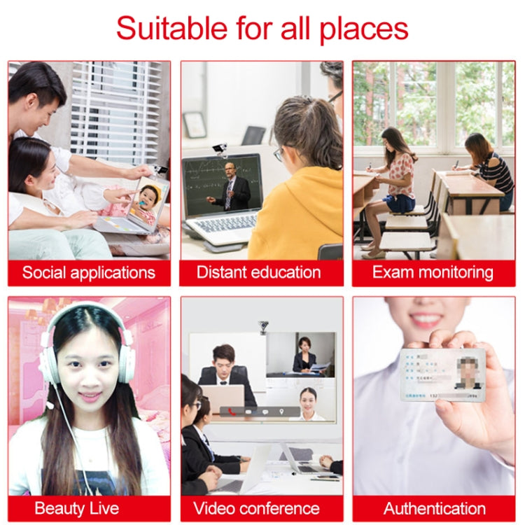 HD 1080P Computer USB WebCam with Microphone