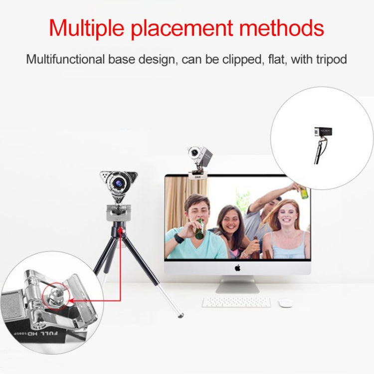 HD 1080P Computer USB WebCam with Microphone