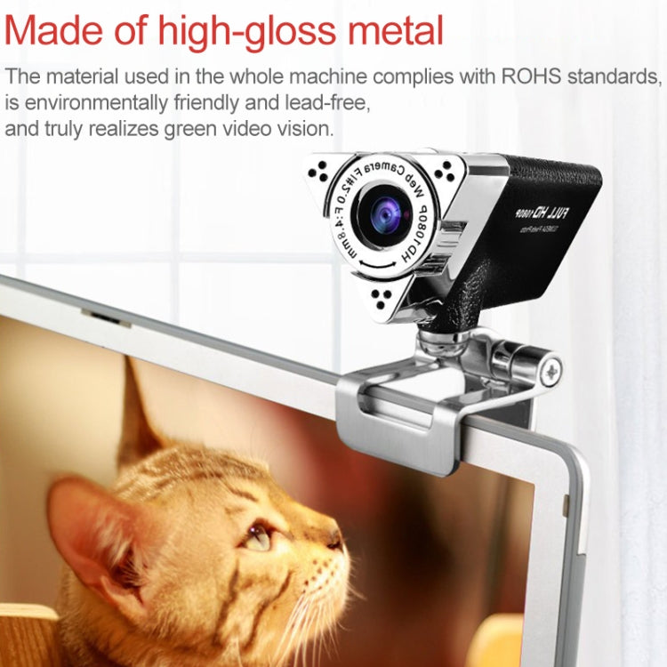 HD 1080P Computer USB WebCam with Microphone