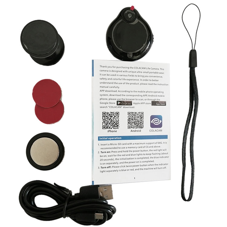 H13 1080P Droplet Design Mini Infrared Night Vision Camera (Black)
