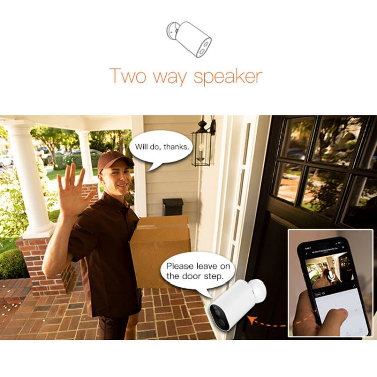 IMILAB EC2 1080P Waterproof WiFi Smart Home Security IP Camera with AI Technology, Global Version (White)
