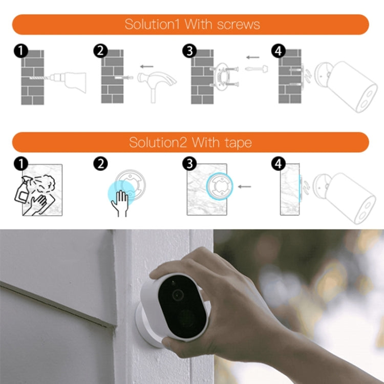 IMILAB EC2 1080P Waterproof WiFi Smart Home Security IP Camera + Gateway Set with AI Technology, Global Version (White)