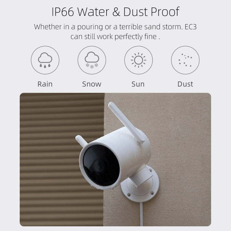 IMILAB EC3 WiFi Smart Home Security Human Detection IP Camera, Built-in Hotspot (White)