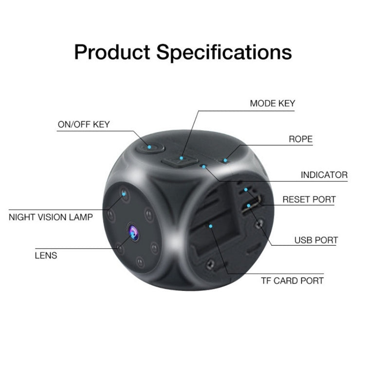 MD21 1080P HD Wireless Camera Sports Outdoor Home Computer Camera, Support Infrared Night Vision / Motion Detection