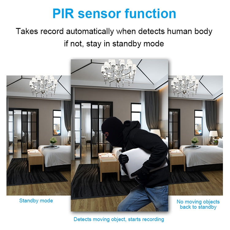 W81 1080P WiFi PIR Human Body Sensing Camera, EU Version, Support Motion Detection / Infrared Night Vision / Two-way Intercom