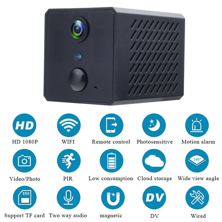 W81 1080P WiFi PIR Human Body Sensing Camera, EU Version, Support Motion Detection / Infrared Night Vision / Two-way Intercom