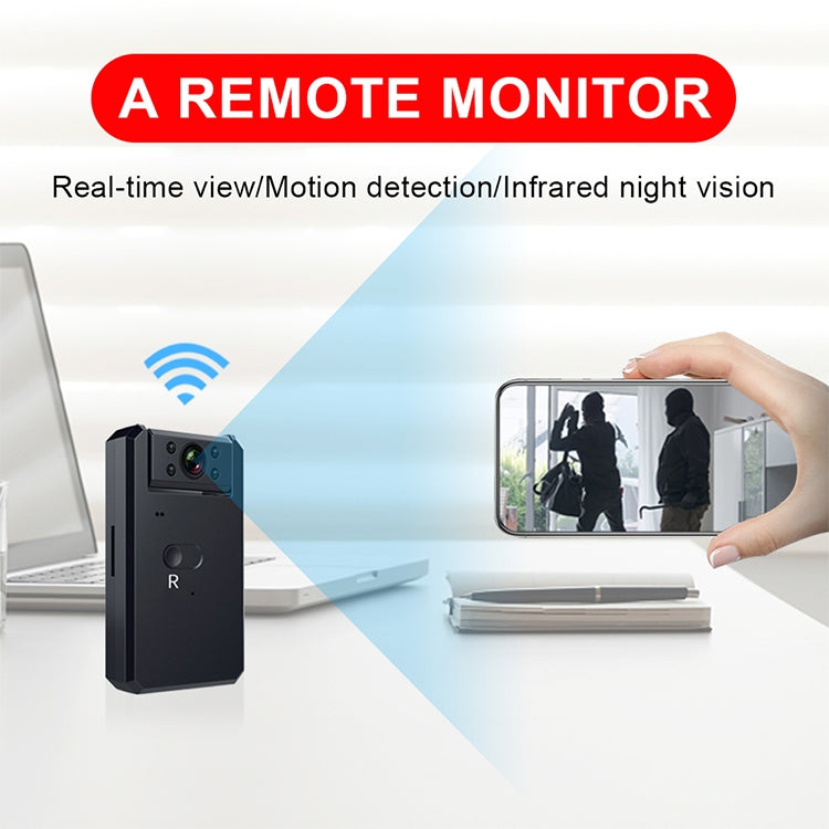 WD6B 4K WiFi Wireless Remote Home Network HD Camera, Support Motion Detection / Infrared Night Vision / TF Card