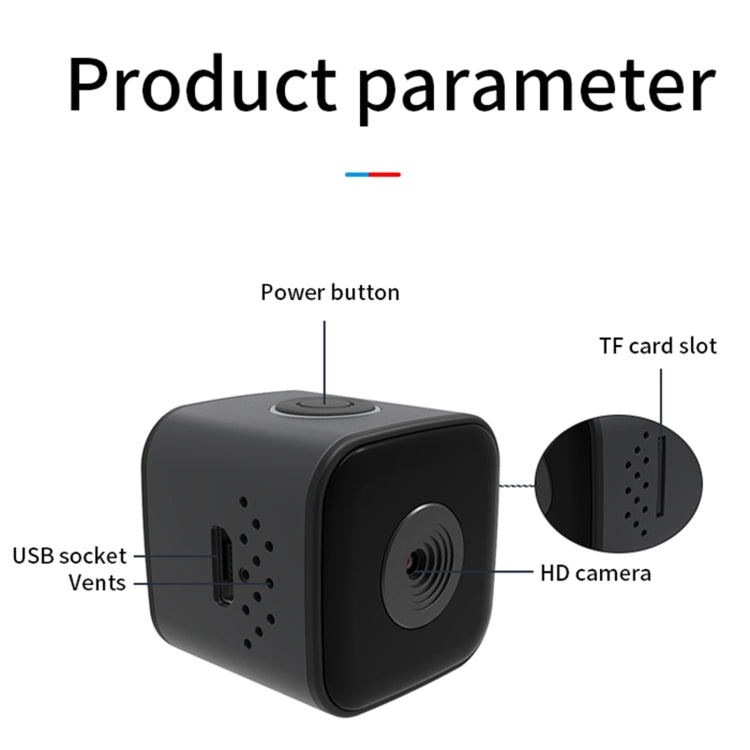 SQ28 1080P Mini Waterproof HD Smart Camera, Support Night Vision & Motion Detection