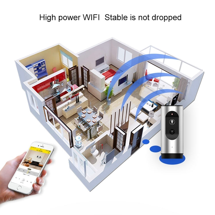 VESAFE VS-Y2 Indoor Security 2.0 MP HD 1080P Smart Wireless Wifi IP Camera, Support Night Vision & PIR Detection & TF Card, Built-in Mic