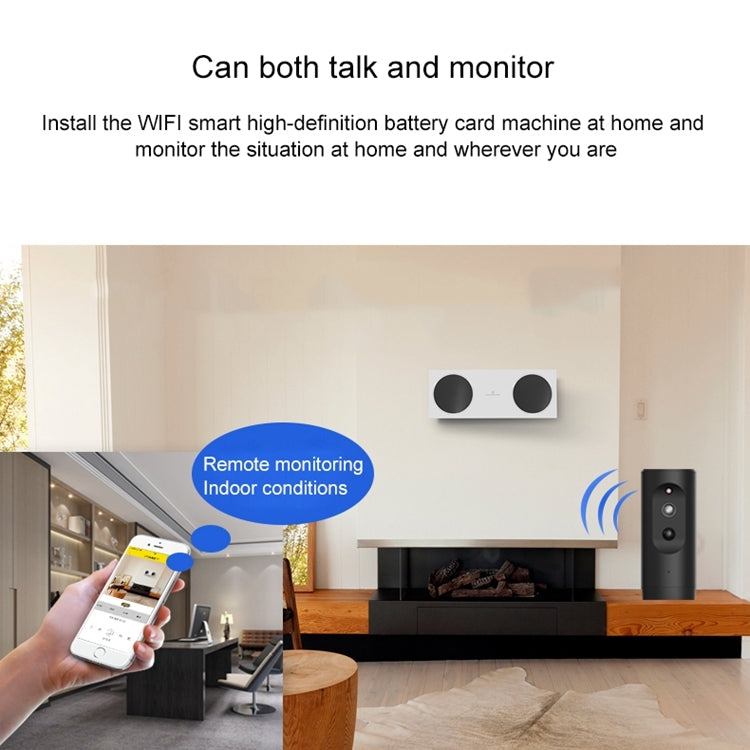 VESAFE VS-Y2 Indoor Security 2.0 MP HD 1080P Smart Wireless Wifi IP Camera, Support Night Vision & PIR Detection & TF Card, Built-in Mic