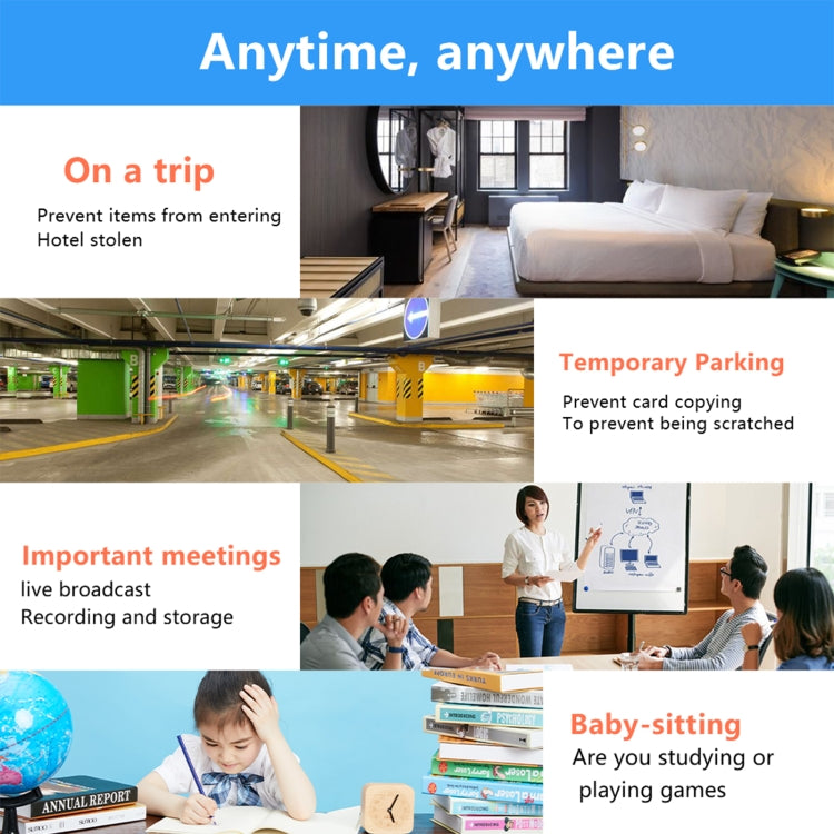 X5 1080P HD WiFi Camera Home Security Monitor, Support Infrared Night Vision & Motion Detection & TF Card